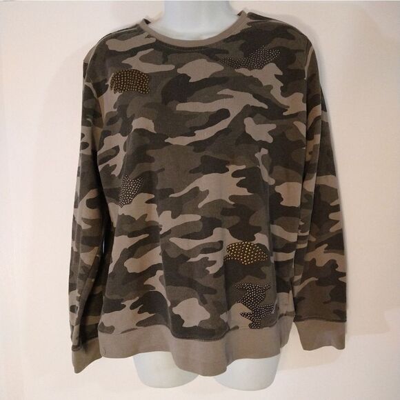 ⬇️⬇️⬇️Max Jeans Camo Sweatshirt - Picture 1 of 3